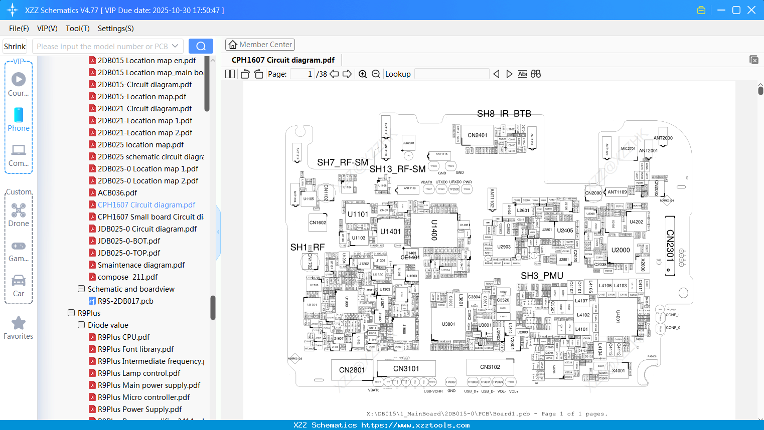 OPPO CPH1607 Circuit Diagram